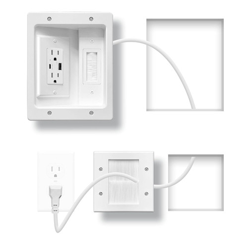 Wall cable management kit - wall,
