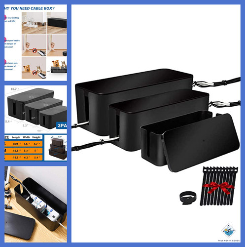 Cable management box set 3 - management,