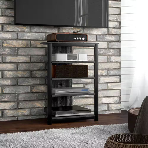 Media stand with led tier - stand, 4-tier