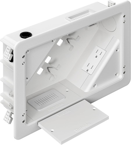 Wall box with flange for - flange,