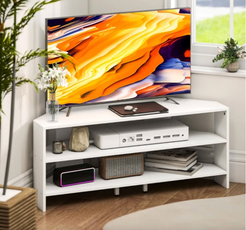 Corner stand white modern - tv,