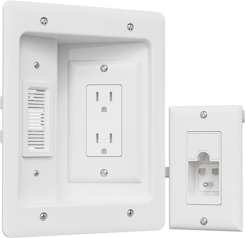 Cord hider for wall - for, mounted