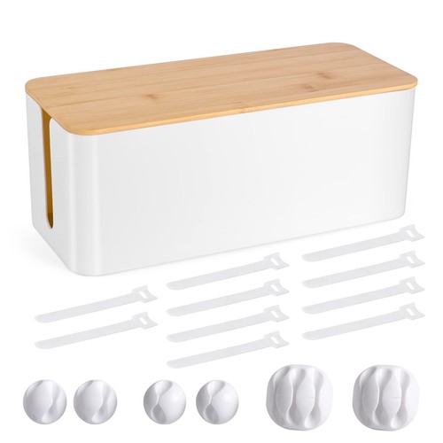 Cable management box wooden - cable,