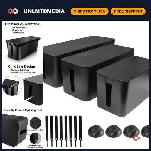 Cable management box - management, 3